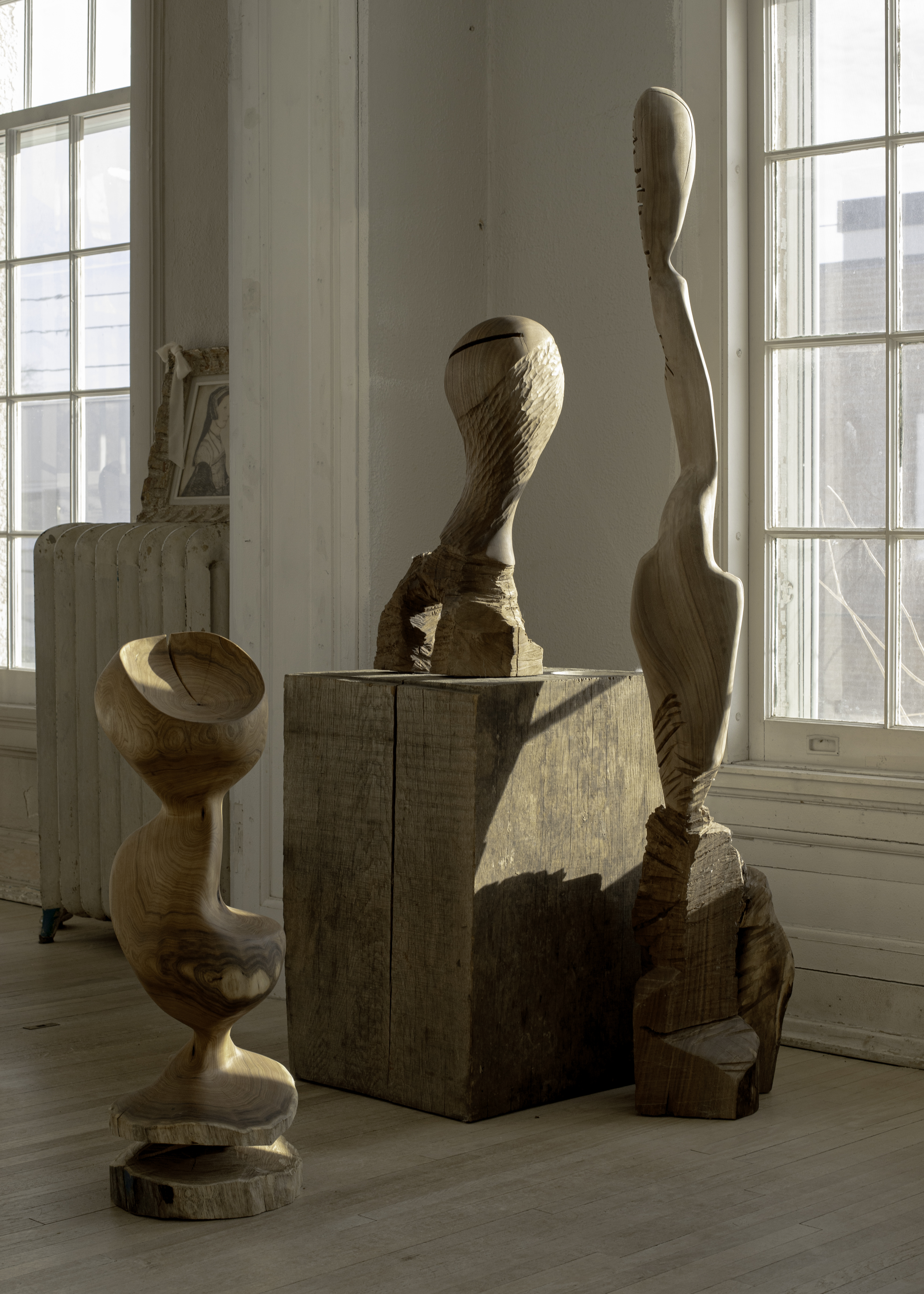 Art & Design: Monolithic Wood Sculptures That Capture Time at Maison Bodega